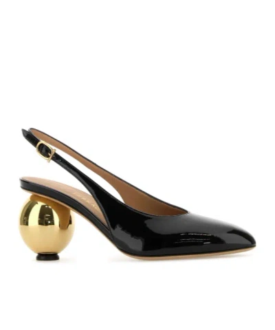 Ferragamo Detailed Archive Heel 01k4437848791c Nerobiscotto In Black