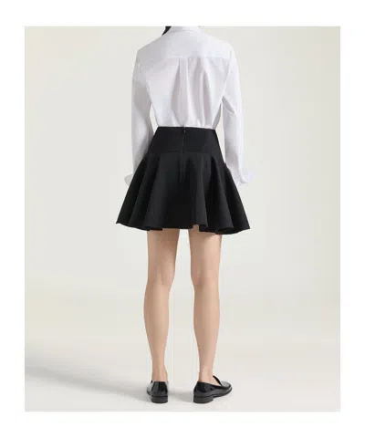 Givenchy Cotton Shirt Asymmetric Hemline Long Sleeves Buttoned Cuffs In White