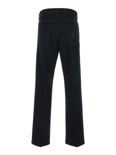 Givenchy Straight Fit Jeans With Crease Effect In Black