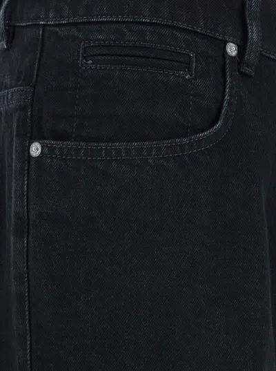 Givenchy Straight Fit Jeans With Crease Effect In Black