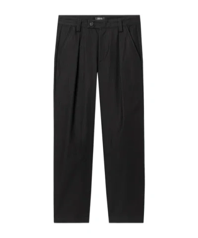 Apc A.p.c. Tailored Pants With Renato Pattern In Black