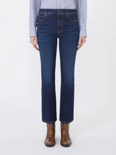 Weekend Max Mara Belt Loop Jeans In Blue