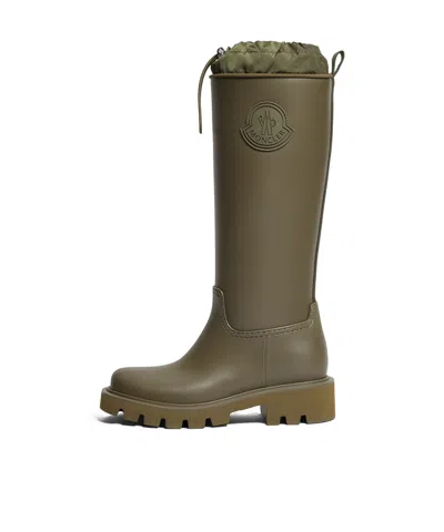 Moncler Women Kickstream High Rubber Rainboots In Multi