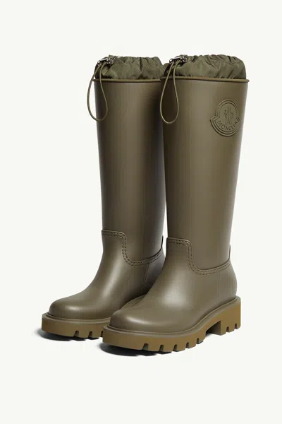 Moncler Women Kickstream High Rubber Rainboots In Multi