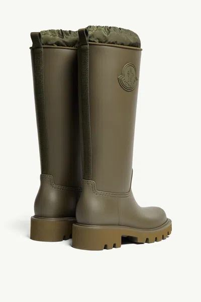 Moncler Women Kickstream High Rubber Rainboots In Multi