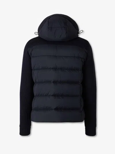 Moorer Men Royal Blue Padded Jacket, Xl Luxury Jackets For Men Darveys In Black