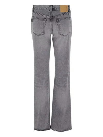 Haikure Straight Leg Trousers With Belt Loops In Yellow