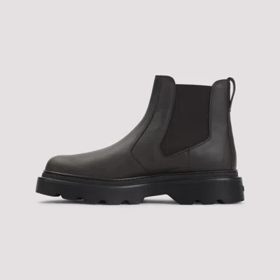 Tod's Chunky Sole Leather Ankle Boots With Elastic Panels In Multi