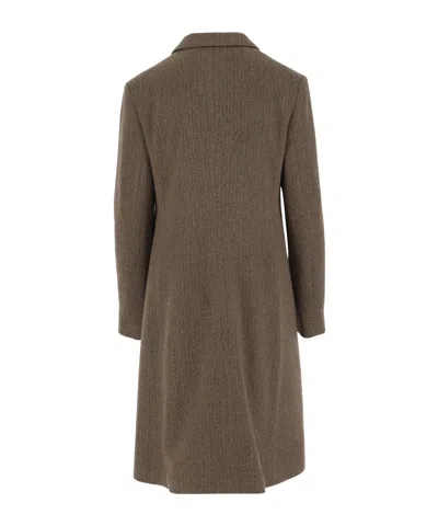 Polo Ralph Lauren Single-breasted Tailored Coat In Brown