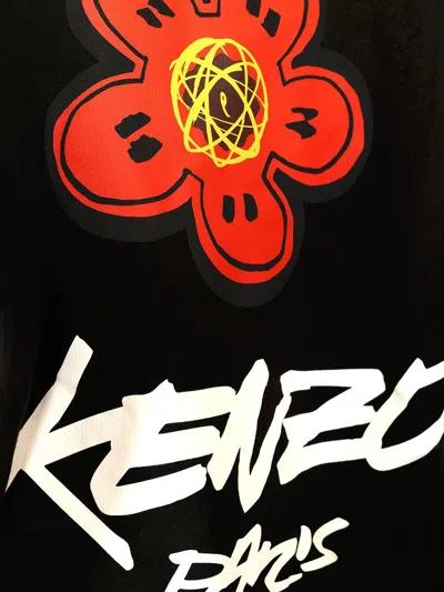 Kenzo Futura Oversize Cocoon Sweatshirt Sweatshirts Black In Black