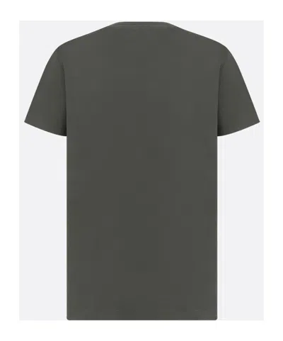 Dior Neck Crew Graphic Print Short Sleeves In Green