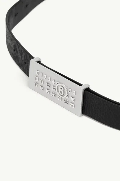 Mm6 Maison Margiela Numeric Belt In Black