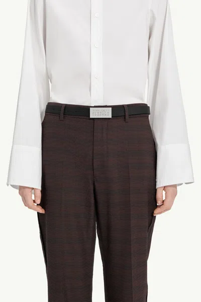 Mm6 Maison Margiela Numeric Belt In Black