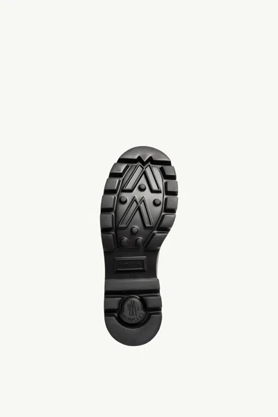 Moncler Kickstream Rubber Wellington Ankle Boots In Black