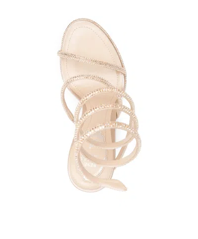 René Caovilla Rene Caovilla Womens Blush Cleo 80 Crystal-embellished Leather Heeled Sandals