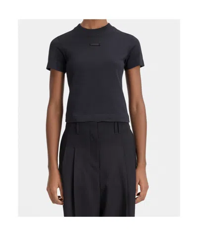 Jacquemus Short-sleeved T-shirt In Black