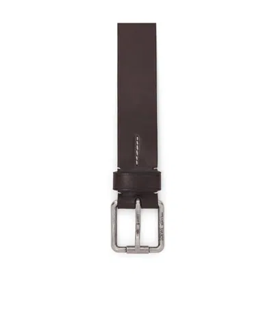 Loewe Roller Curve Belt In Vegetable-tanned Calfskin In Black