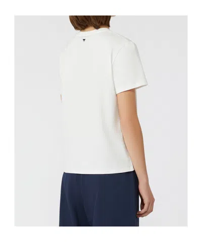 Weekend Max Mara Pure Cotton T-shirt In White