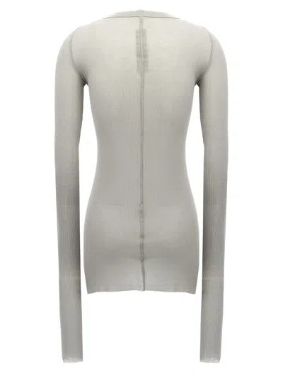 Rick Owens Ribbed Crew Neck Long Sleeve T-shirt