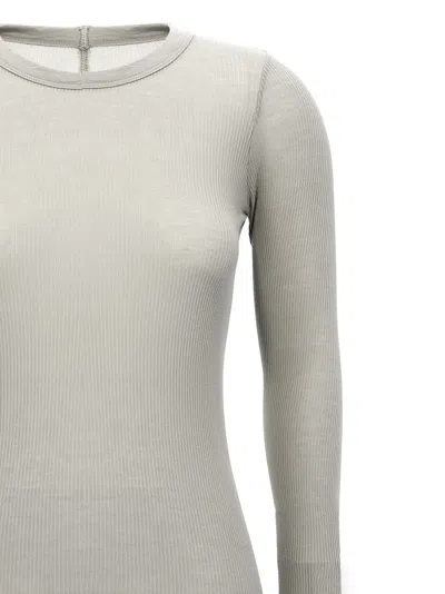 Rick Owens Ribbed Crew Neck Long Sleeve T-shirt