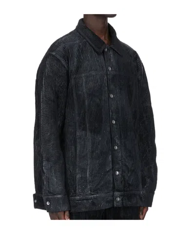 Rick Owens Drkshdw Jumbo Jacket In Blue