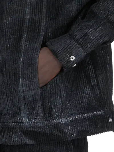Rick Owens Drkshdw Jumbo Jacket In Blue