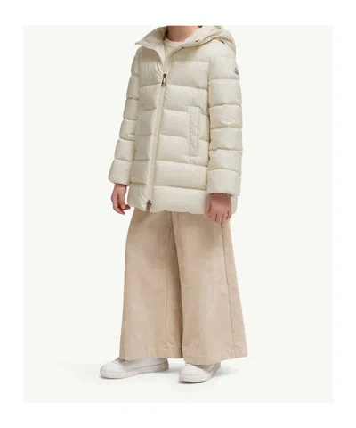 Moncler Long Sleeve Down Jacket In Neutral