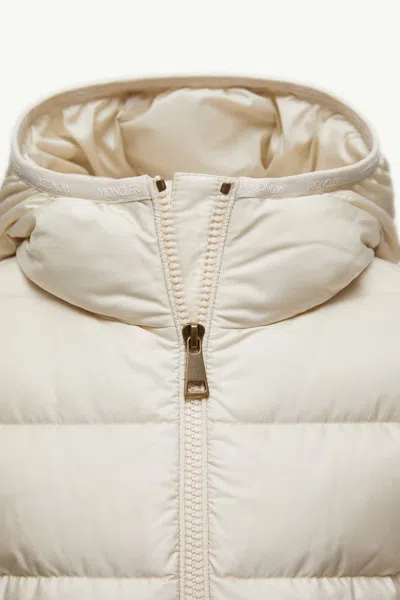Moncler Long Sleeve Down Jacket In Neutral