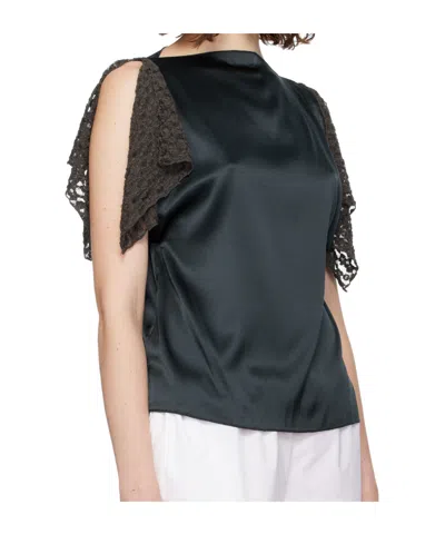 Baserange Navy Olin Blouse
