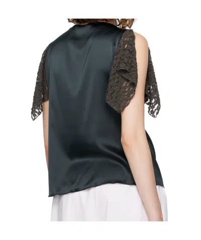 Baserange Navy Olin Blouse