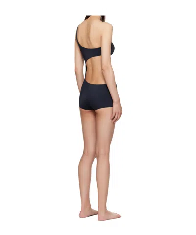 Paloma Wool One Shoulder One Piece Swimsuit In Black
