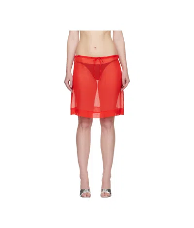 Paloma Wool Red Milevo Miniskirt