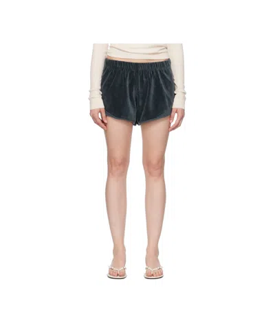 Baserange Elastic Waist Shorts In Black
