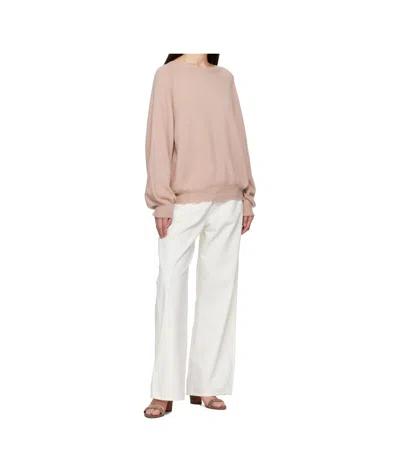 Baserange Long Sleeve Sweater In Pink
