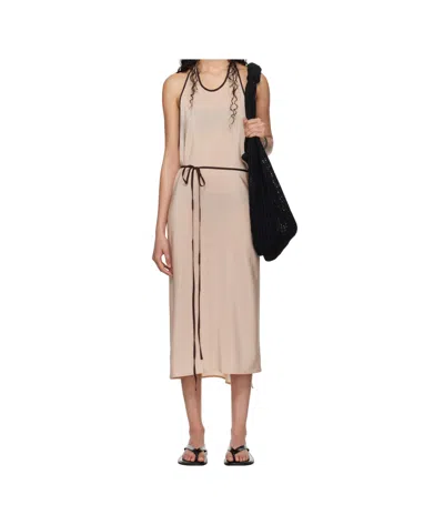 Baserange Round Neck Sleeveless Dress In Neutral