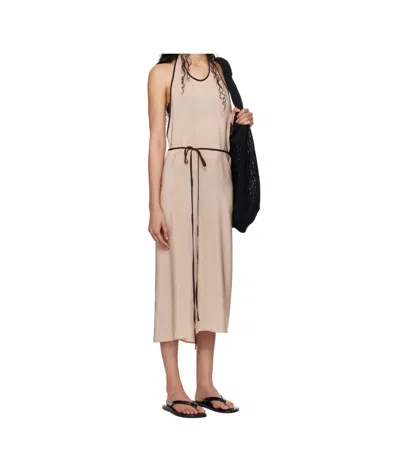 Baserange Round Neck Sleeveless Dress In Neutral