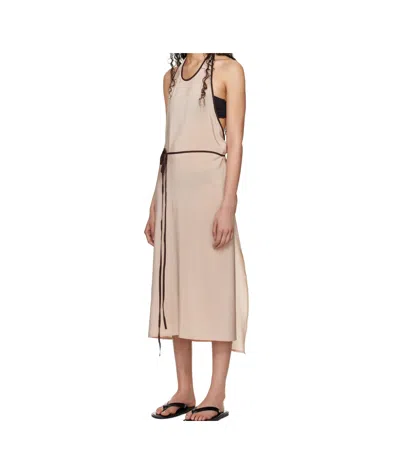 Baserange Round Neck Sleeveless Dress In Neutral