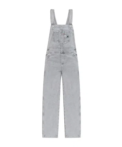 Carhartt Denim Overalls In Gray