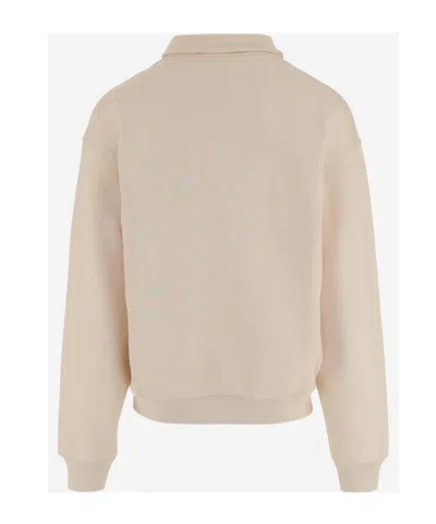 Jacquemus The Gros Grain High-collar Logo Sweatshirt In Neutral