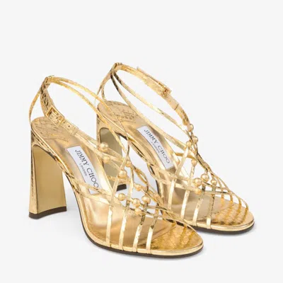 Jimmy Choo Felice 95 In Gold