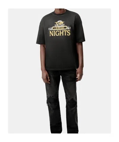Amiri Nights Oversized Tee In Black