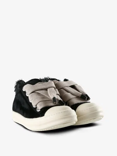 Rick Owens Lace-up Low-top Sneakers In Black