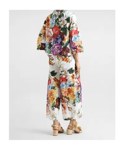 Dolce & Gabbana Floral-print Trousers In Multi