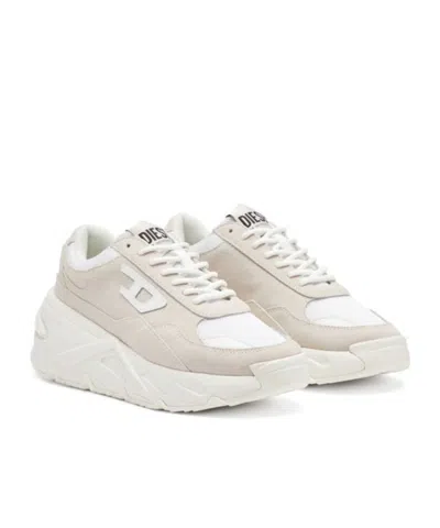 Diesel S-savannah-platform Sneakers In Suede And Mesh