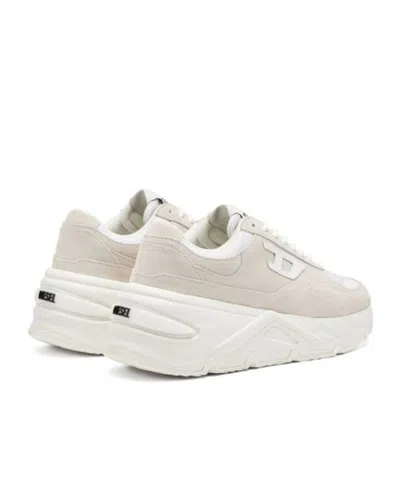 Diesel S-savannah-platform Sneakers In Suede And Mesh