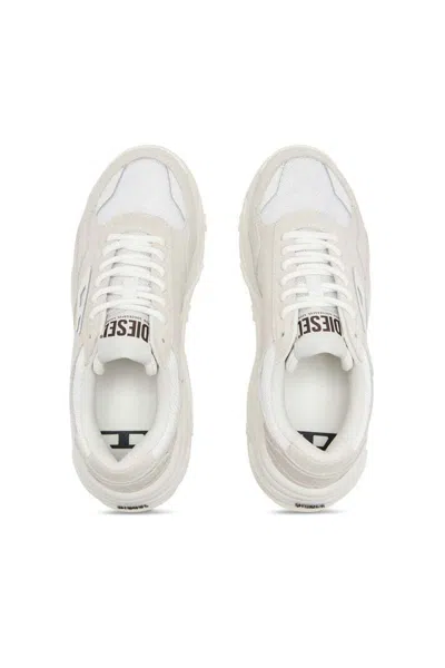 Diesel S-savannah-platform Sneakers In Suede And Mesh