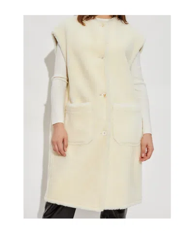 Marni Button-fastening Patch-pocket Vest In Neutral