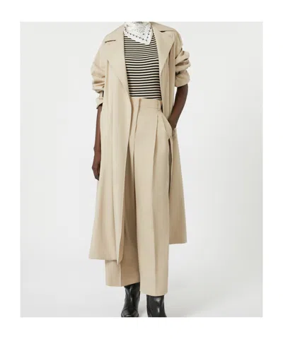 Weekend Max Mara Water-repellent Canvas Trench Coat In Neutral