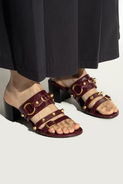 Balenciaga City Leather Block-heel Sandals