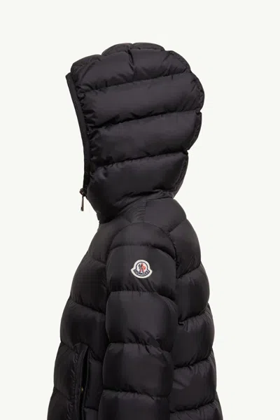 Moncler Long Sleeve Down Jacket In Black